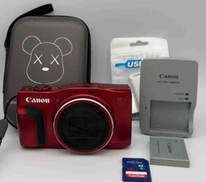 Canon PowerShot SX710 HS Red Compact Digital Camera 20.3MP 30x Wi-Fi - Picture 1 of 15