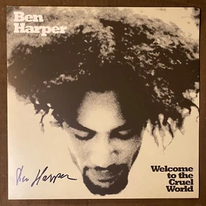 SIGNED! BEN HARPER Welcome to the Cruel World - 2009 Virgin LP - Picture 1 of 5