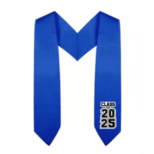 Estola de graduación Royal Blue Preescolar y Kindergarten Clase de 2025 - Imagen 1 de 1