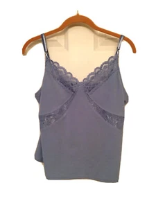 BISOU BISOU Strappy TANK TOP Sz Medium Blue NWOT - Picture 1 of 2