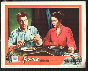 Fighter 11"x14" Lobby Card #2 Richard Conte Vanessa Brown