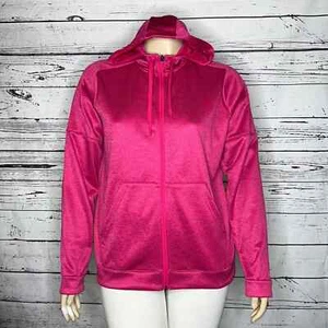 Adidas NWT Size XL Pink Zip Front Track Jacket w/ Hood - Picture 1 of 6