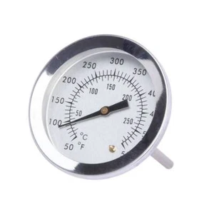 2pcs Stainless Steel BBQ Smoker Grill Barbecue Thermometer Temperature Gauge New - Picture 1 of 9