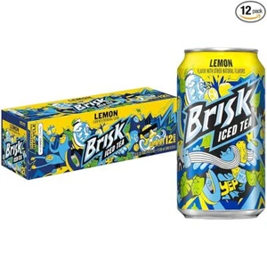 Té helado de limón enérgico, latas de 12 fl oz (paquete de 12) - Imagen 1 de 5