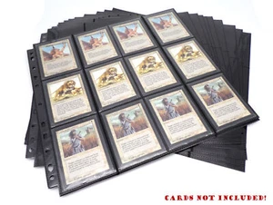 10 Docsmagic.de 24-Pocket Playset Pages Black - Sideloading - MTG PKM YGO  - 11- - Picture 1 of 3