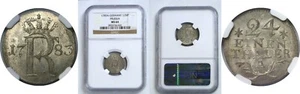 1783 A Germany Prussia 1/24th Thaler Friedrich II (The Great) KM# 296 NGC MS 64 - Picture 1 of 3