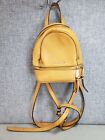 Michael Kors Orange Leather Small Adjustable Straps Backpack Bag