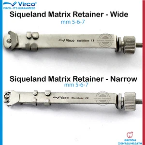 SIQUELAND MATRIX RETAINER NARROW & WIDE RESTORATIVE TOFFLEMIER STEEL DENTAL - Bild 1 von 15