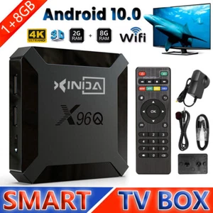 WiFi 2.4G Android 10.0 TV Box X96Q Quad Core HD 4K Media Stream Player Mini PC - Picture 1 of 15