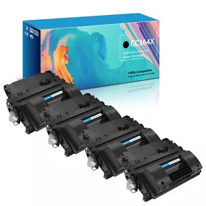 4PK Black Toner for HP CC364X 64X LaserJet P4015n P4015tn P4015x P4015dn Printer - Picture 1 of 20