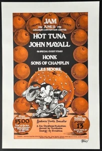 Hot Tuna / John Mayall ~ Anaheim Convention Center, 1975 ~ Rick Griffin Poster - Bild 1 von 2