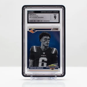 Calcio 2024 Christian Gonzales #22 Panini PUNTEGGIO NFL La Franchigia CGC 9 - Foto 1 di 4