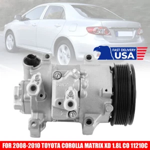 AC Compressor with Clutch for Toyota Corolla Matrix 2009-2010 Scion xD 2008-2014 - Picture 1 of 15