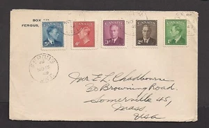 CANADA 1949 FDC King George VI 284-288 - Picture 1 of 1