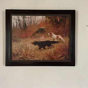 Hunting Dogs Giclee Custom Framed - Picture 1 of 9