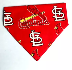 Over Collar Slide On Dog Cat Bandana Scarf ST. LOUIS CARDINALS Baseball SM/ MD - Picture 1 of 1
