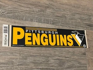 Pittsburg Penguins Car Bumper Sticker WinCraft 11.3”X3” Read - Picture 1 of 6