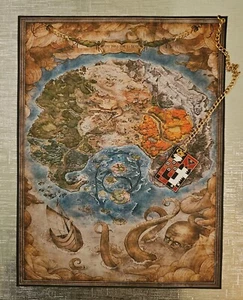 Metaphor: ReFantazio United Kingdom of Euchronia Map Custom Cloth - Picture 1 of 5