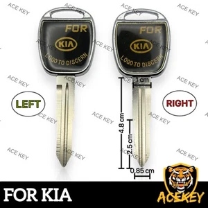 Llave de encendido sin transpondedor hoja más ancha para modelos KIA - Imagen 1 de 2