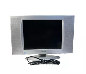 Sharp LC-15SH4U 15” Liquid Crystal LCD Flatscreen TV 480p Portable Retro Gaming - Picture 1 of 10