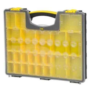 Stanley 25-Compartment Small Parts Organizer Storage Bin Plastic Containers Lock - Picture 1 of 11