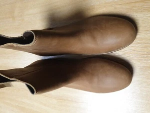 Next Ladies Tan Leather Ankle Boots Uk4 - Picture 1 of 10