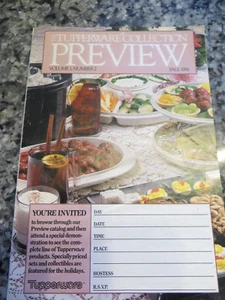 Tupperware Vintage Catalog Collection Preview Volume 1 Number 2 1986 Fall - Imagen 1 de 3