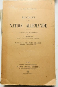 FICHTE / REDE AN DIE DEUTSCHE NATION / ED A.COSTES / 1923 - Bild 1 von 1