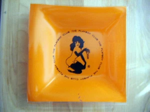 the playboy club ashtray "Orange&Black"semi nude LOOK - Picture 1 of 2