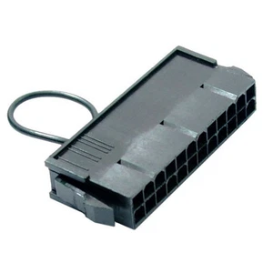 24pin ATX Jump Strat Power Supply Bridging Plug Black SameDay Dispatch Shakmods - Picture 1 of 2