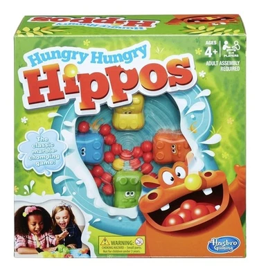 Hungry Hungry Hippos Game for 2 to 4 Players - Image 1 of 3