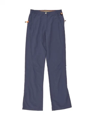 THINK PINK Damen Straight Chino Hose IT 42 Medium W28 L33 Blau Nylon DH58 - Bild 1 von 3