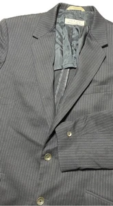 Rag & Bone Blazer Men 42 Black Pinstripe Wool Handmade In NY Work Casual Preppy - Picture 1 of 16