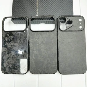 Matte Genuine Forged Carbon Fiber Case iPhone 17 Pro Max Ultra Thin Hard Cover - Picture 1 of 18