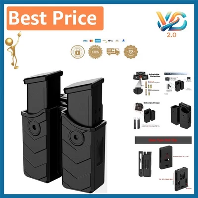 Universal Double Magazine Holster - Fits 9mm/.40 & .45 with Adjustable Retention - Image 1 of 4