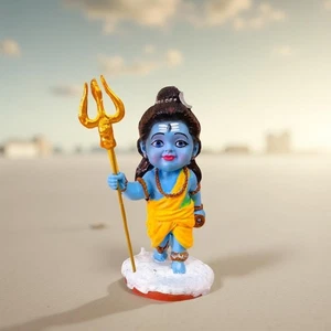 Shiv Ji Idol for Home Temple & Car Dashboard | Bal Bholenath Murti 5 cm , 5 cm - Picture 1 of 3