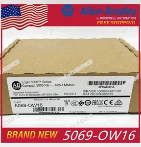 New Factory Sealed AB 5069-OW16 Compact 5000 Relay Output Module 5069OW16 - Picture 1 of 6