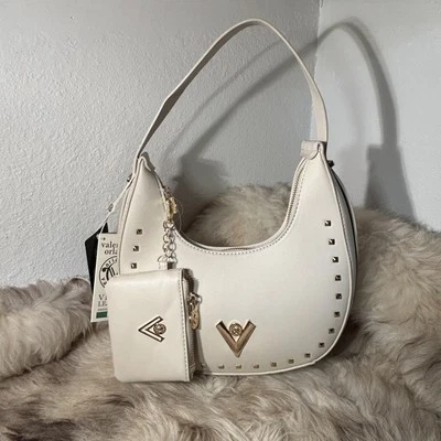 Bolso de Hombro Valentino Orlandi Tachonado Nuevo con Etiquetas - Taupe Con Dorado Con Bolsa con Cremallera Foto 1 de 4