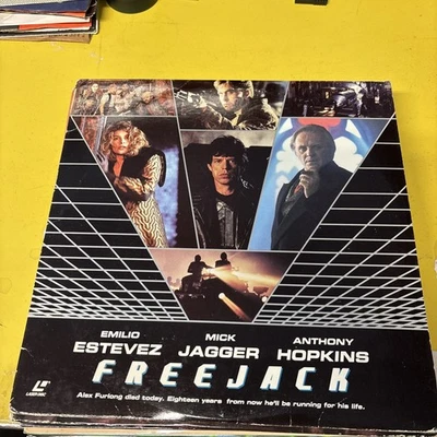 Freejack Mick Jagger, Anthony Hopkins, Emilio Estevez,  Laser Disc 1992 LD - Image 1 of 4