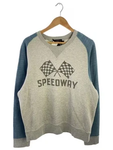 RRL/Sweatshirt/XL/Cotton/Grey/L/S Speedway 2Tone Freedom Sleeve Sweatshirt - Picture 1 of 4