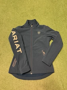 Ariat Team Softshelljacke Damen Größe X-Small Blau Navy Full Zip Western Zip - Bild 1 von 10