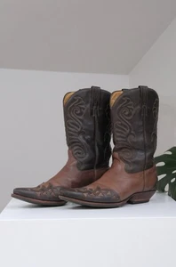 Tony Mora Herren Braun Leder Cowboy Western Stiefel Gr. 46 Made in Spain - Bild 1 von 16