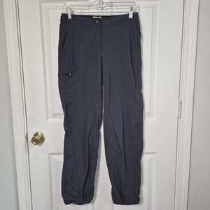 LL Bean Womens Size 4 Reg Hiking Pants Dark Gray Zip Pockets Straight Leg - Picture 1 of 6