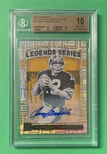 2018 PANINI DONRUSS TERRY BRADSHAW AUTO THE LEGENDS SERIES 4/5 BGS 10 PRISTINE - Picture 1 of 2
