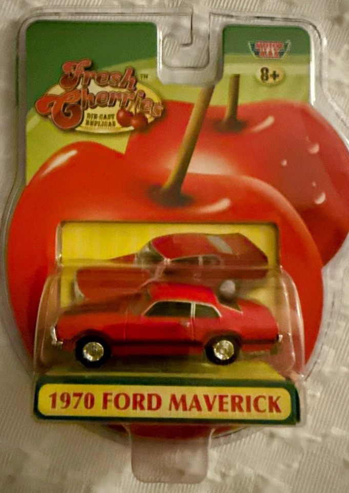 Ford Maverick MotorMax Fresh Cherries™ 1970 réplicas fundidas a presión rojas Foto 1 de 1