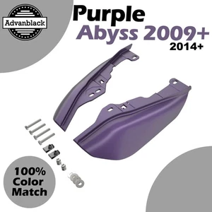 Deflectores de aire de marco medio de mezclilla Purple Abyss protector térmico para Harley 09+ - Imagen 1 de 9