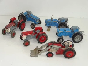 LOTE DE 6 (407) TRACTOR FORD CORGI MASSEY FERGUSON - Imagen 1 de 13
