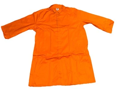Steel Grip Fire Resistance Lab Coat, Vinex 45” Length Hook/Loop Closure Size:4XL - Image 1 of 4