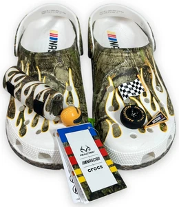 Crocs NASCAR Classic Clogs Realtree Camo Jibbitz Men 8/Women 10 Shoes New - Picture 1 of 19