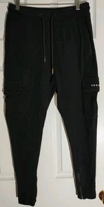 Herren YoungLA Cargo Jogginghose schwarz 238 Sporthose Training Gym - Medium - Bild 1 von 9